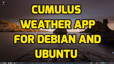 Cumulus Weather App for Ubuntu and Debian Distros