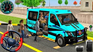 New City VAN Driving Simulator: Real Local Mini Coach Driving Simulator Passenger! Android Gameplay screenshot 4