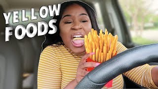 I ONLY ATE YELLOW FOOD FOR 24 HOURS CHALLENGE!!!