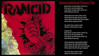 RANCID - International Cover Up (Lyric)