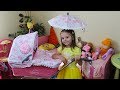 КОЛЯСКА для кукол с зонтиком НОВЫЕ ИГРУШКИ Вещи для БЕБИ БОН Toys for kids Baby doll для девочек