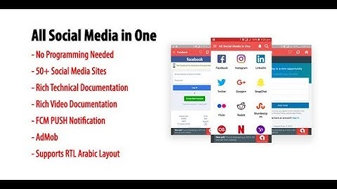 All Social Media in One Android App with Source Code