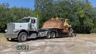 Caterpillar D8T unload Timelapse west coast style!