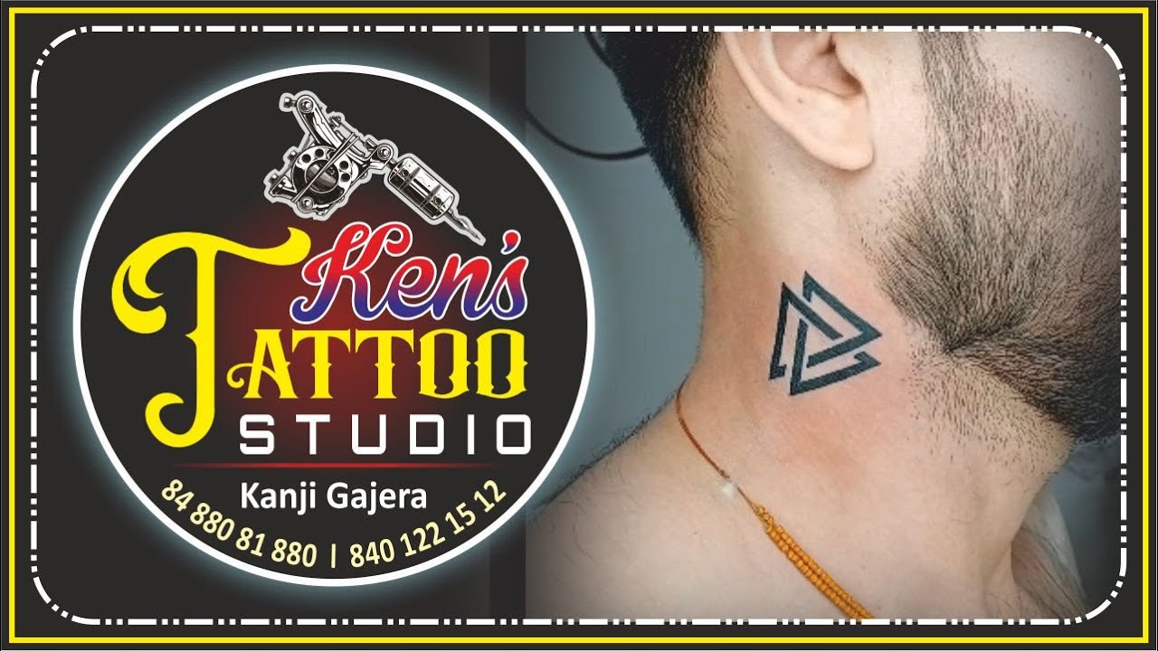 New Tattoo Work On Neck Triangle  RJ Tattoo Street  Facebook