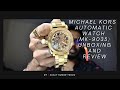 Michael Kors (MK-9035) Automatic watch Unboxing and Review || in telugu || 4k || sujay kumar yeddu