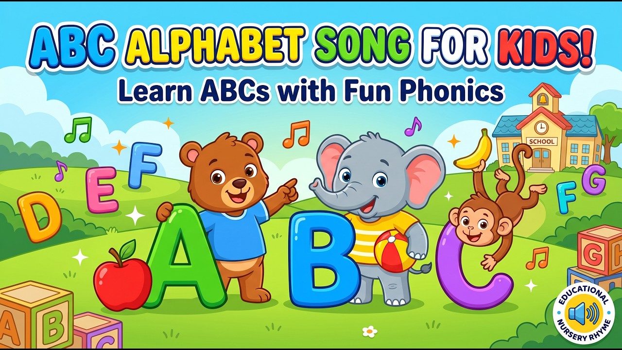 ABC Alphabet Song for Kids 🔤 | Learn ABCs with Fun Phonics ...