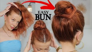 Fastest High Bun Hack for Hot Days❗️