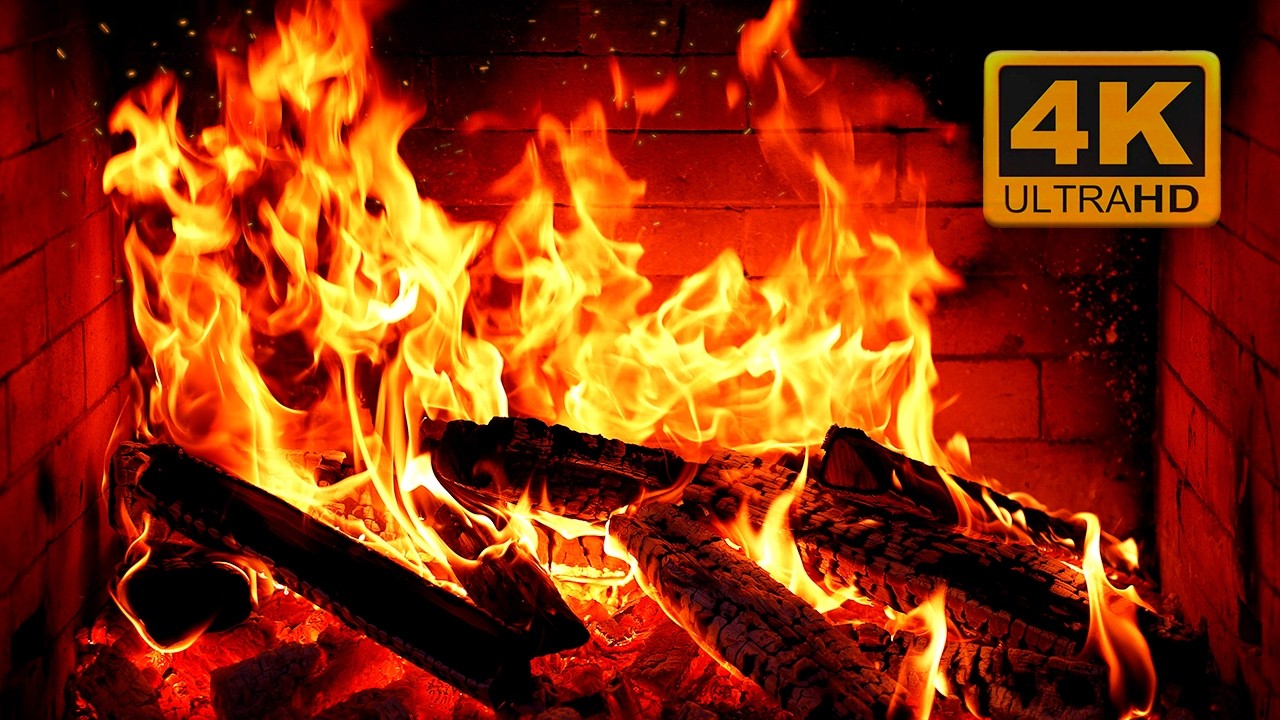 🔥 Вы не поверИте, как уютно! КАМИН 4K (12 ЧАСОВ) для сна И отдыха.