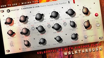 Eplex7 DSP Cardiam D-142k Passive parametric Equalizer settings, mixing tips and digital EQ review