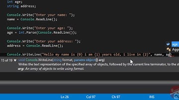 C# Variable Assignment and Input
