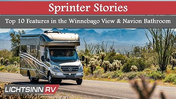 LichtsinnRV.com - Top 10 Features of the Winnebago View & Navion Bathroom - Class C Motor Home