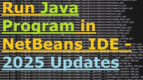 run Java Program in NetBeans IDE
