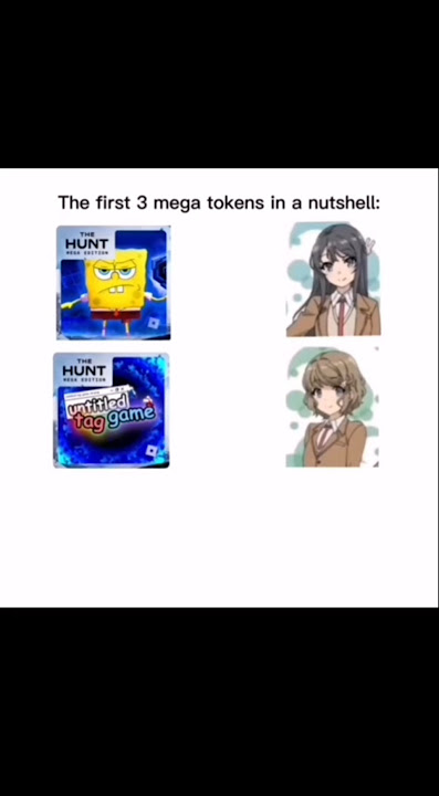 The first 3 Mega token games be like #roblox #thehuntroblox