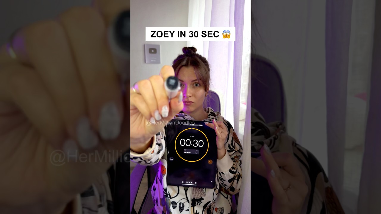 Zoey in 30 Seconds?! 😱💜 Speed Drawing Challenge 