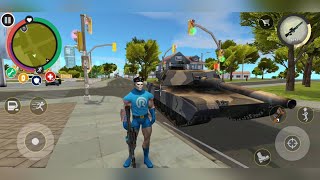 Rope Hero: Mafia City Wars ( TANK STOLEN FROM THE MILITARY BASE ) ANDROID/IOS GAMEPLAY screenshot 1