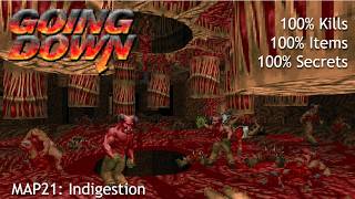 Going Down - MAP21: Indigestion (All Secrets, Kills, and Items)