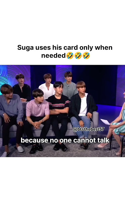 Suga uses his card only when needed😅🤣#suga @BTS @btsthebest57 #bts #kpop #minyoongi #funny