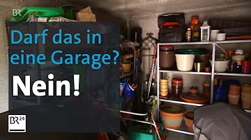 Was darf man nicht in die Garage stellen?