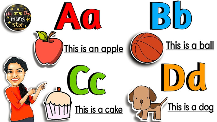 ABCD | Simple Sentence | This is an apple | Alphabet | WATRstar