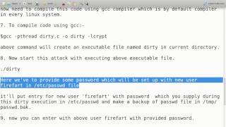 Kernel Local Privilege Escalation 'Dirty COW' Exploit Demonstration