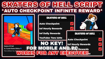 🛼Skaters Of Hell Script Pastebin **NO KEY** Auto-Teleport Checkpoint | Infinite Hourly Rewards OP💸