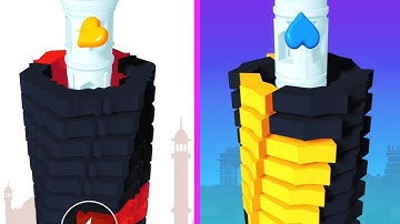 Stack Bounce Ball! Very satisfying and relaxing ASMR slicing game