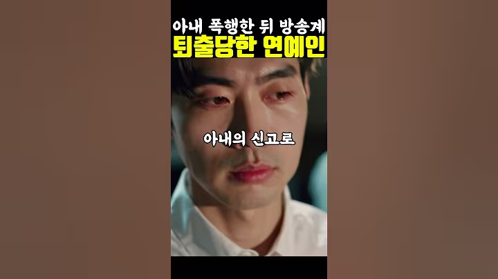 아내의 신고로 방송가에서 떠나가버린 남자 연예인