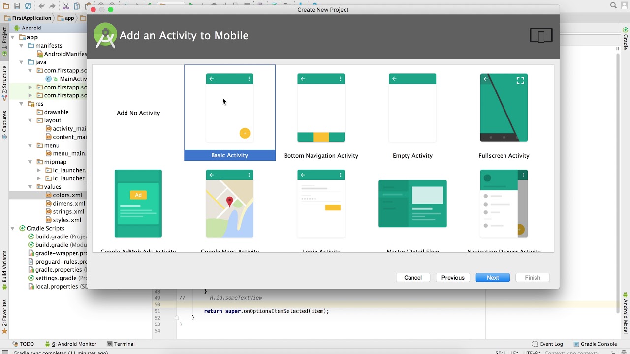 Android Studio - 001 - Create Project and run AVD