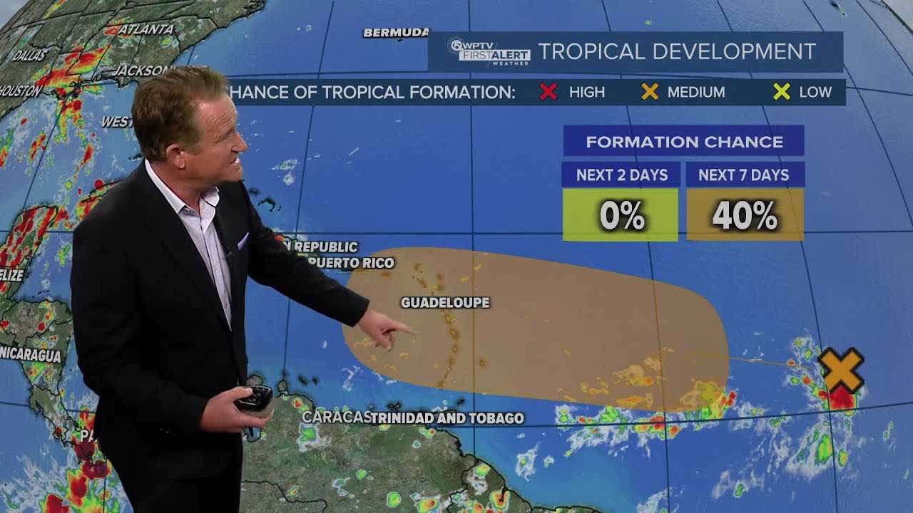 System in the Atlantic has 40% chance for development - YouTube
