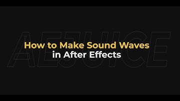 How to Make Sound Waves in After Effects – AEJuice Tutorials