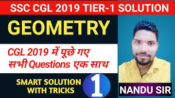 SSC CGL 2019 ALL GEOMETRY QUESTIONS SOLVED WITH TRICKS,SSC CGL 2020 GEOMETRY IN HINDI,SSC CHSL 2020