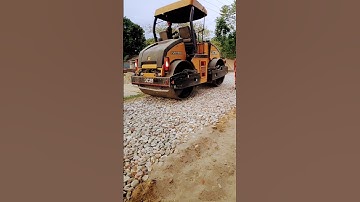 JCB Roller Work on Road #jcb #youtubeshorts #shorts
