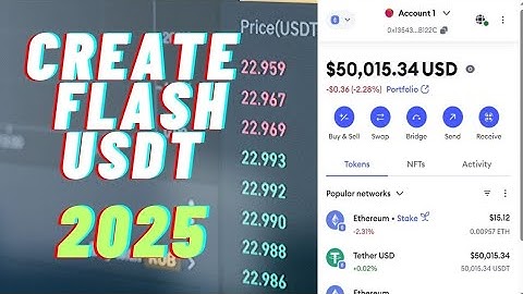 How to make 50,000 flash usdt trc20 in MetaMask - Create Flash USDT ERC20