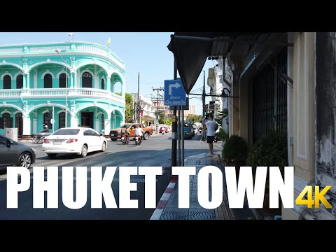 Phuket Old Town, Thailand 2020 walking tour 4k