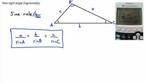 Trigonometry - Sine rule, Cosine rule - (IB Math, GCSE, A level, AP)