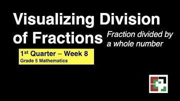 Math 5 Week 8 1st Quarter / MELC Visualizing Division of Fractions (Fraction by the Whole number)