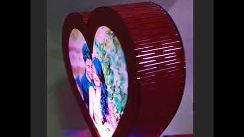 ROTATING LAMP HEART SHAPE