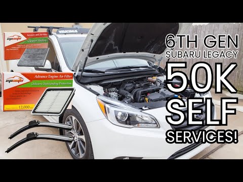 2015-2019 Subaru Legacy/Outback 2.5i 50k Cabin Filter, Engine Air Filter and Wiper Replacement