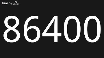 86400 Second Countup Timer