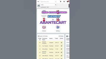 Find Everything Easily in AbanteCart Admin!