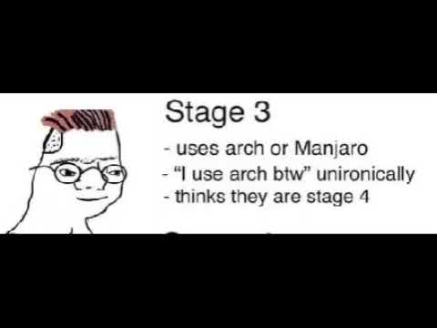 Stages of every Linux user