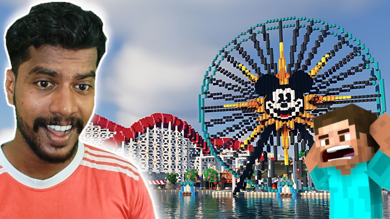 I VISITED A AMUSEMENT PARK IN MINECRAFT 🤯 - YouTube