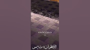 (لَا تَحْزَنْ إِنَّ اللَّهَ مَعَنَا) سورة التوبة آية (40) #quran #shots  #quranstatus #trending