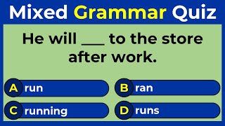 Mixed Grammar Quiz | Can You Score 35 Out of 35 in This Quiz?
