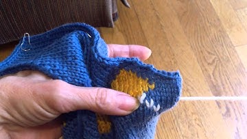 Big Boy Vest--Duplicate Stitching Crosshatches