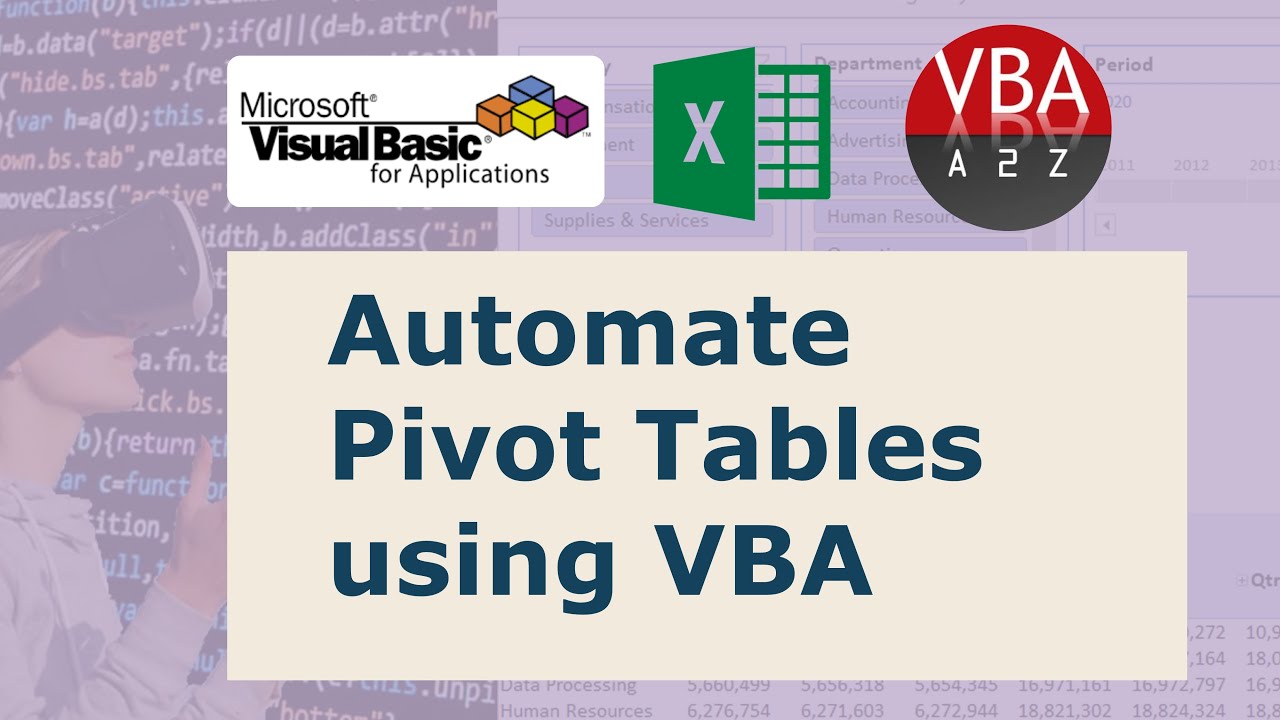 Update New Pivot Tables Automation Using VBA - Complete course for free