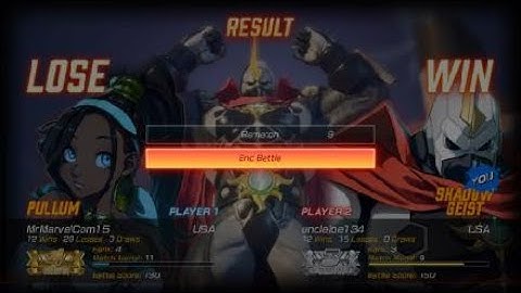 FIGHTING EX LAYER unclejoe134 vs MrMarvelCom15 rank match
