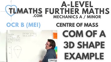 OCR MEI Mechanics Minor G: Centre of Mass: 23 CoM of a 3D Shape Example