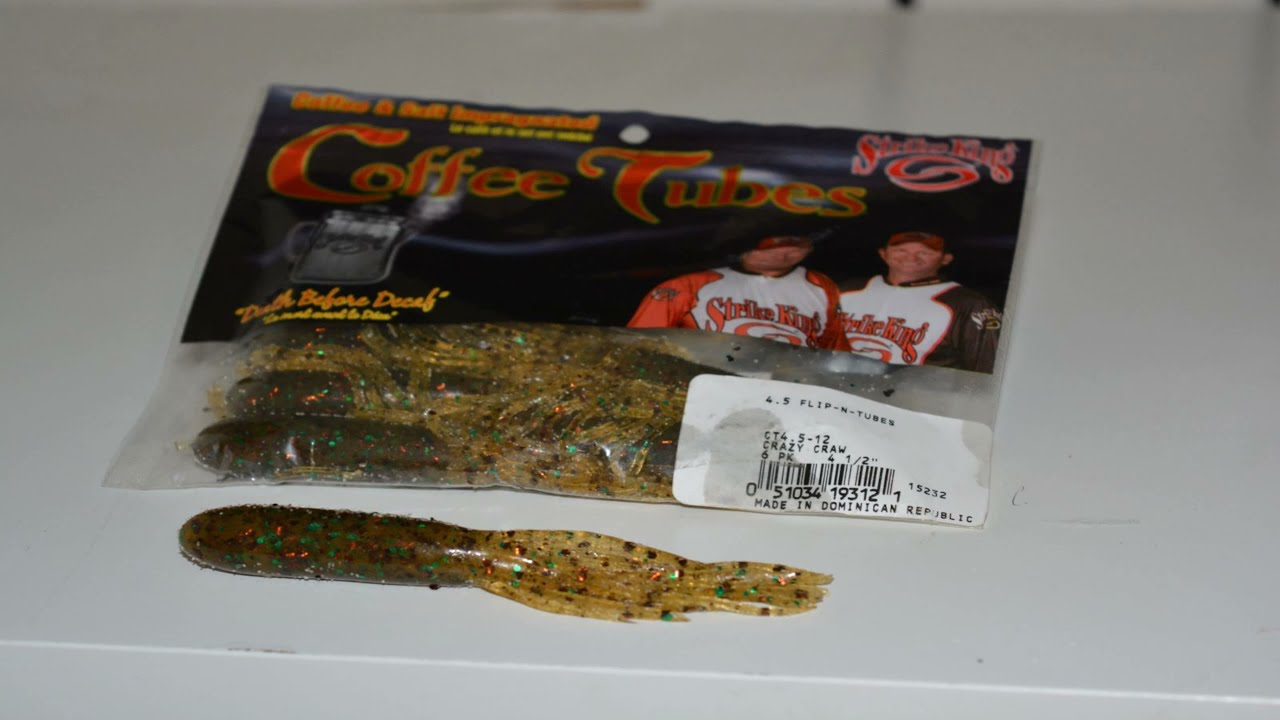 coffee tube fishing lure Strike King 3.5