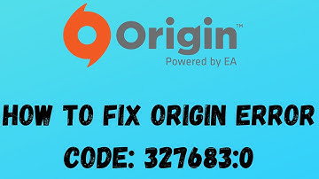 How to Fix Origin Error 327683:0 Easy Fix | Origin error fixed windows 10